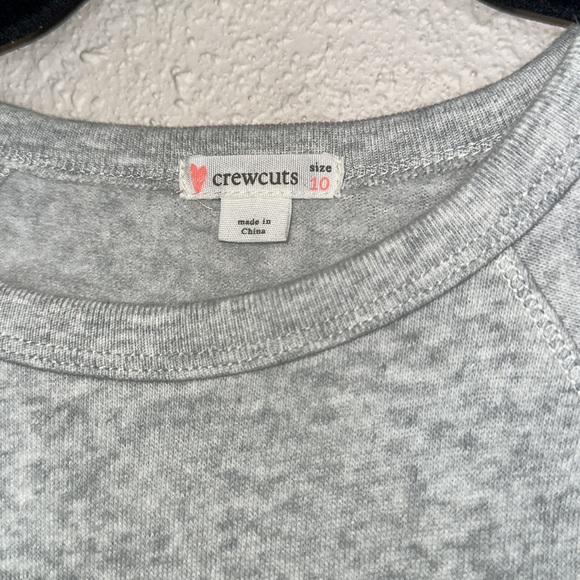 Crewcuts girls size 10 light gray sweatshirt tutu dress - Picture 4 of 5
